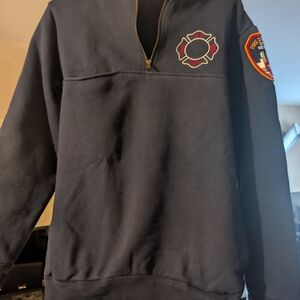 Navy Blue Fire Department Men's Sweater